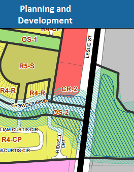 A cut out image of the Town's zoning by-law