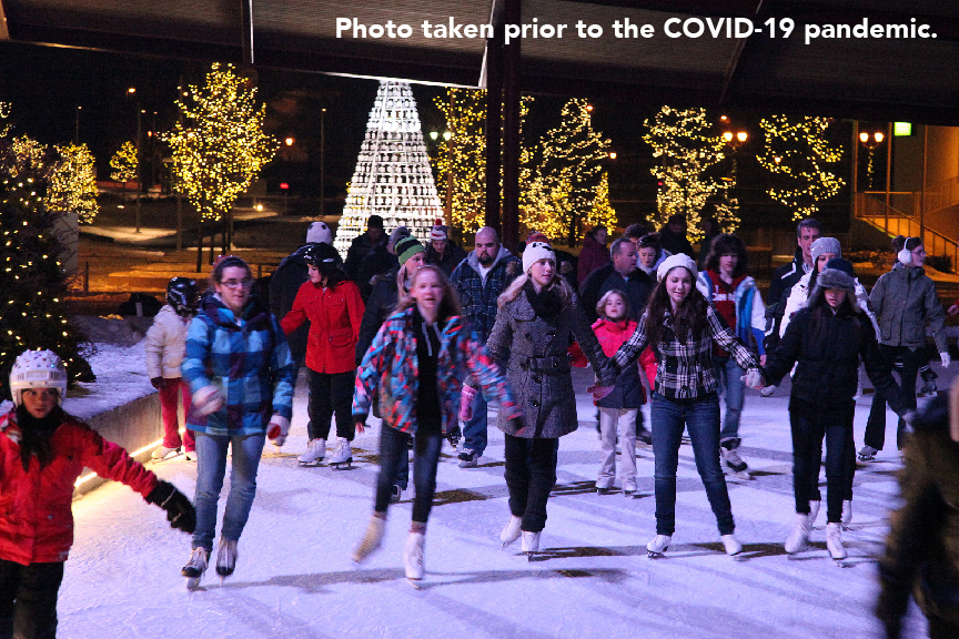 Outdoor Skating on the Tim Horton's Water and Skating Feature